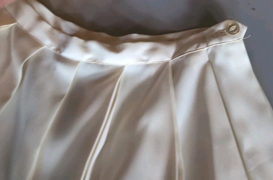 Falda plisada marfil vintage de dama Van Heusen Foto 4 de 4