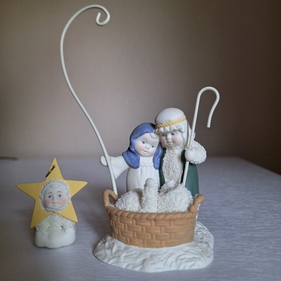 Snow Babies Nativity ' A Star Shown Down Where He Lay' Department 56 Figurine