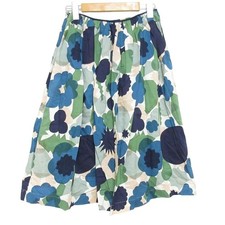 mina perhonen flower basket gather skirt size 36 green ladies used 80 chars