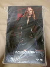 Hot Toys 1/6 Scale Action Figure Captain America Winter Soldier Black Widow Rare