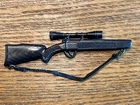 Vintage 1970s 12” GI Joe Black Hunting Rifle w/Sling * Damaged *