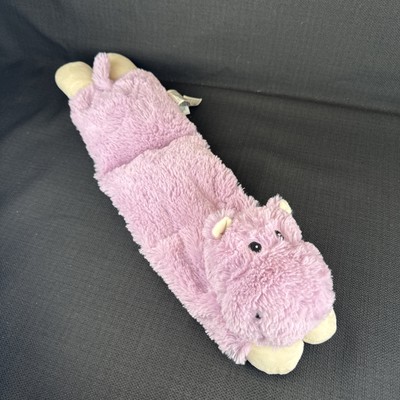 Warmies Wrap Microwavable Plush Purple Hippo 20'' Scented Cozy Heat Pack