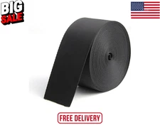 Webbing Strap Black Nylon 2 Inch 10 Yards For Bag Seat Belt Pet Collar Repair