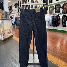 Vintage Levi's Jeans 550 Black Denim Orange Tab Size: 27 x 29