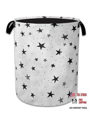 Laundry Basket Collapsible Laundry Hamper with Handle, Oxford Clothes Toy Star