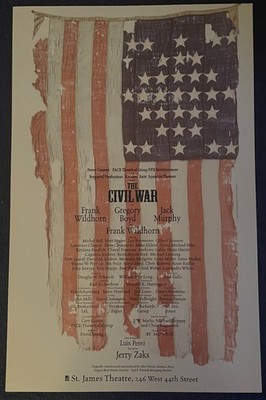 THE CIVIL WAR Broadway Window Card - Original Cast - Rare - Full ...