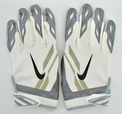 Nike Vapor Shield Receiver Football Gloves Men's 3XL Set NFL White/Black
