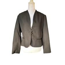 Black vintage blazer with button closure