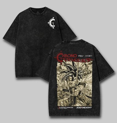 CHRONO TRIGGER ''Time Heroes'' Graphic Tee, JRPG Video Game, 1995 Japan Anime