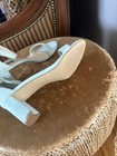 Baby Blue Nine West Sandals Leather Suede Sz 11 — photo 8