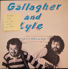 Gallagher and Lyle Breakaway Vinyl Record LP VG+/VG+ AMLH 68348 1976 1st Press