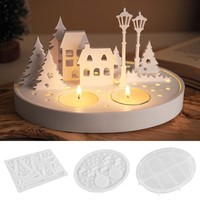 Silikonformen GießFormen Weihnachten Kerzenhalter Tannenbaum Gips Epoxidharz DIY