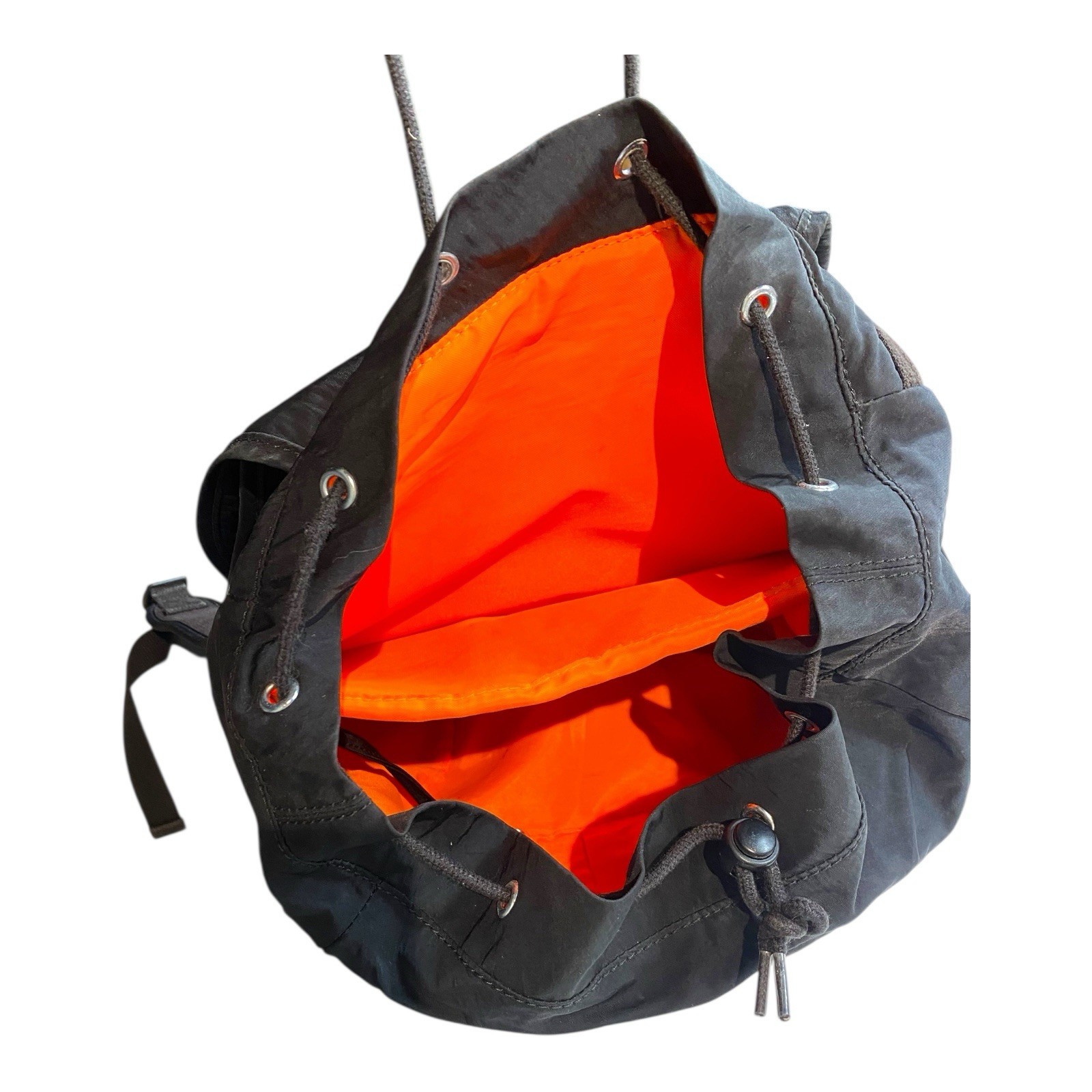 Kipling Drawstring Rucksack Backpack Bag Black  A… - image 13