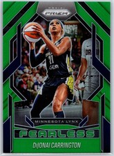2025 Prizm Dijonai Carrington 10 Fearless Prizms Green Minnesota Lynx