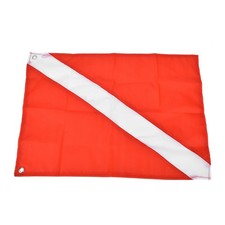 D-Red&White Scuba Dive Flag Safety Signal Marker For Diving Snorkeling