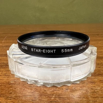 Hoya 55mm Star-eight Light Cross Screen Filter Japan Starburst Effect With Case - Image 1 of 4