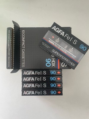 5x Agfa FE I S Superferro HDX 90 - Original Box - Kassetten - Tapes - OVP -New!