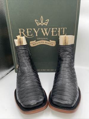 Reywelt Men's Snake Skin Print Mens Bootie Size 10.5US
