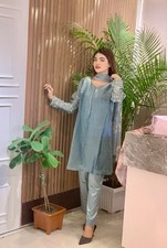 Bollywood Design silk 3pc kamiz suit Indian Pakistani New