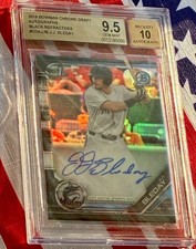 2019 Bowman Chrome JJ Bleday BGS 9.5 GEM MINT 10 Auto Black Refractor Rookie /75
