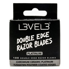 L3VEL3 Double Edge Razor Blades, 100 Pieces
