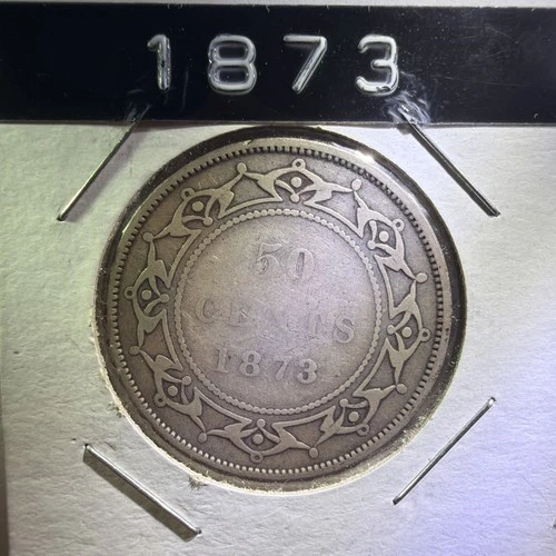 1873 Newfoundland 50 Cents — photo from the most recent tracked eBay sale