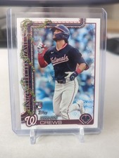 2025 Topps Holiday Dylan Crews RC Rookie #H46 Nationals