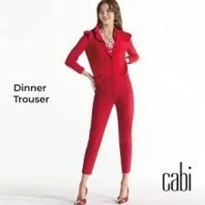 CABI Dinner Trouser in Red Sz 2 4313 NWOT