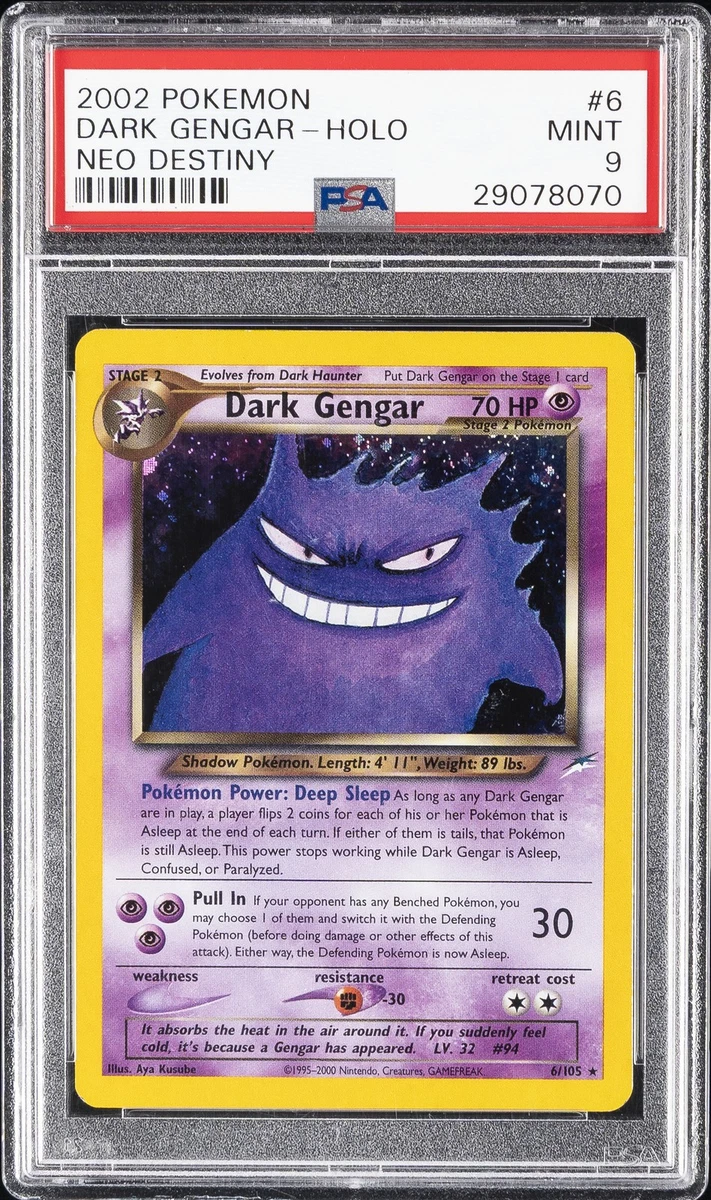 Darkness Gengar Pokémon TCG Neo Destiny Individual Collectible