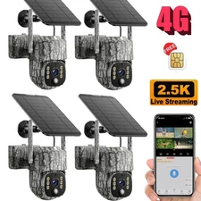 Cellular Trail Camera 4 Pack with SIM 4G LTE IR Night Vision Motion Activated