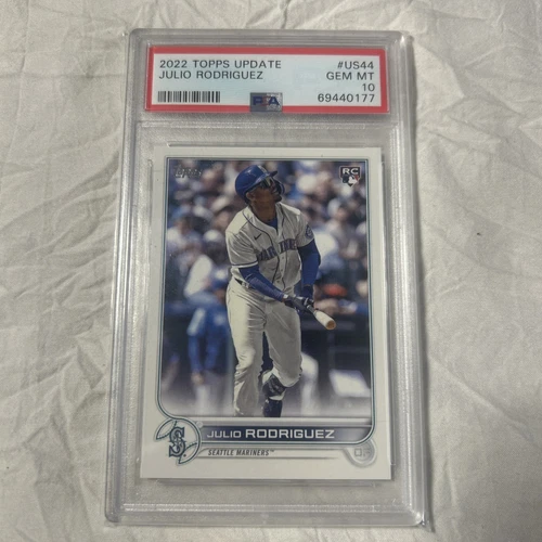 2022 Topps Update Julio Rodriguez Rookie RC #US44 PSA 10 GEM MT Seattle Mariners