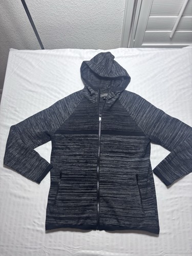 Express Fleece Herren Zip Up Hoodie Sweatshirt Jacke Gr. Medium schwarz Taschen - Bild 3 von 11