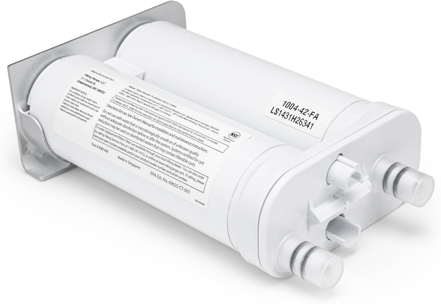 Viking Original Replacement Water Filter for 3 Series Freezer Models RWFRVFFR
