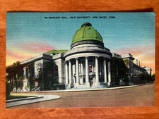 Woolsey Hall Yale University New Haven CT 1940 Postcard PC7