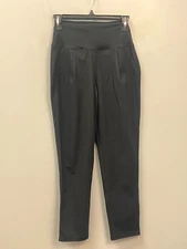 RBX Women's Pleated Front Black Leggings Sz XS w/ Pockets