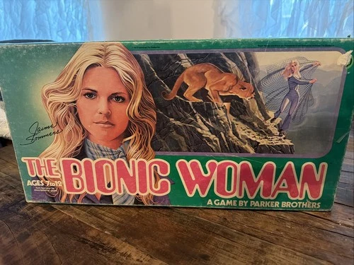 Vintage 1976 Parker Brothers - The BIONIC WOMAN Board Game - Complete Original