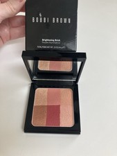 Image of BNIB Bobbi Brown Brightening Brick, Cranberry, Full Size Compact 0.23oz/6.6g