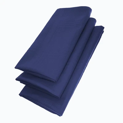 Gariella 3er Set Muster Stoffservietten Servietten 45cm 100% Baumwolle Blau - Bild 1 von 4