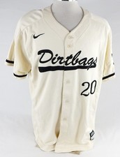 2018 Long Beach State Dirtbags #20 Game Used Cream Jersey Baseball XXL 828