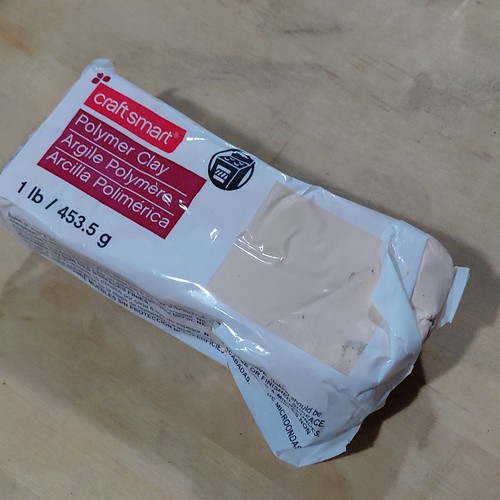 Craft Smart Polymer Clay Block - Craft Smart Product Line, Beige, 1 lb (453.5 g)