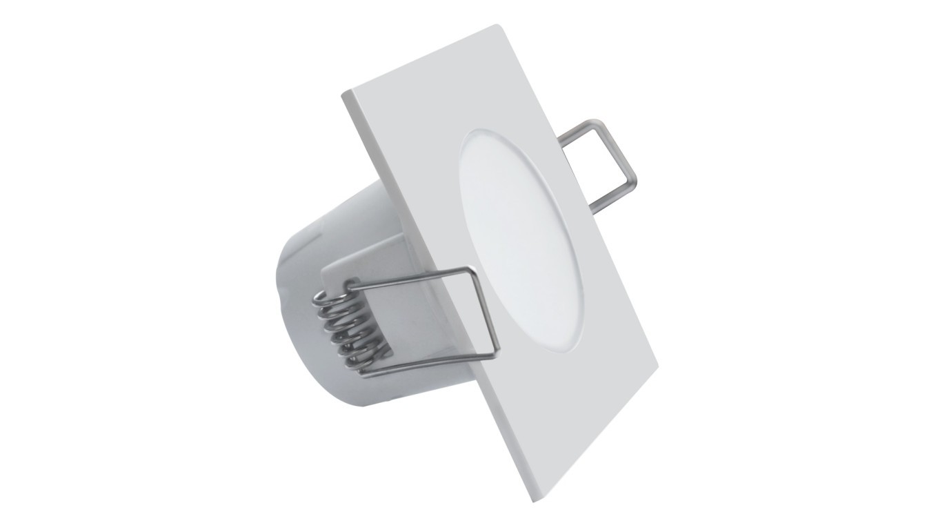 Светодиодный светильник Oprawa downlight LED 5W 330lm 3000K/ciepła IP65/20 kwadratowy do wbudowania biał