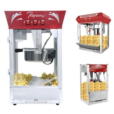 NYDDLE Bar Style Countertop Popcorn Machine Movie Theater Popper Maker 16/12/6oz