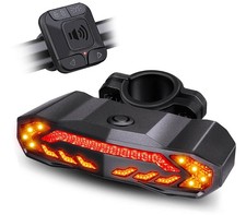 Keyless Anti Theft Alarm Remote Control Waterproof Rear Light Vehicle Security