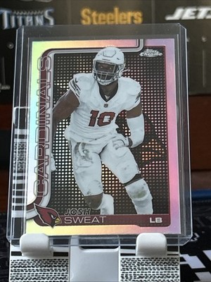 JOSH SWEAT SSP   2025 Topps Chrome #10   LIGHTBOARD LOGO REFRACTOR   Case Hit