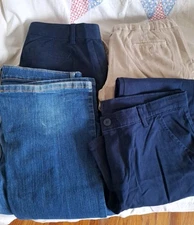 4 piece Lot of Girls Pants. Mixed Brands.  Size 14/16