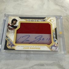 2025 Topps Diamond Icons Preeminent Pieces Jose Ramirez Cleat PATCH AUTO #2/5