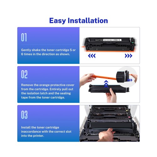 218A Toner Cartridge Set 4 Pack Compatible Replacement for HP 218A 218X W2180... - Picture 5 of 6
