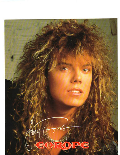 JOEY TEMPEST - EUROPE 1989 POSTCARD 8" x 10" ORIGINAL OFFICIAL | eBay