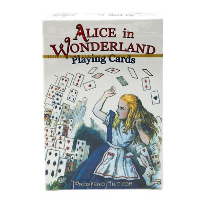 Alice In Wonderland Playing Cards ''Blue Back'' - 54 Unique Cards!