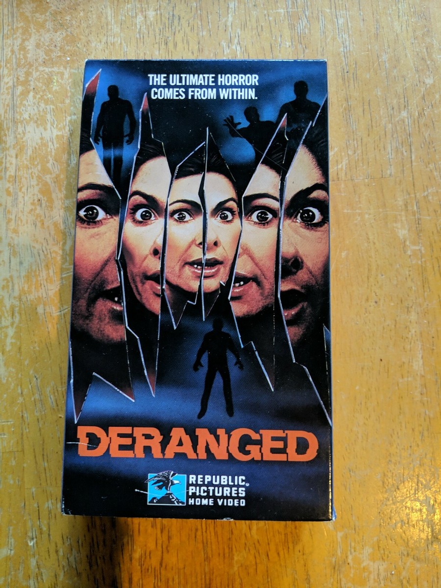 Deranged (1987) - VHS Tape - Horror - Veronica Hart-Jerry Butler